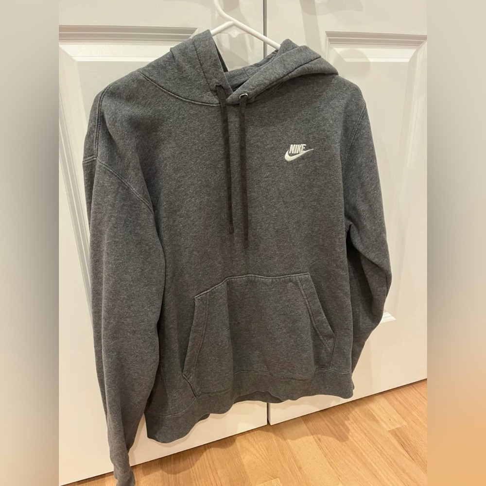 Nike grey sportswear  club fleece pullover hoodie size small men’s/womens